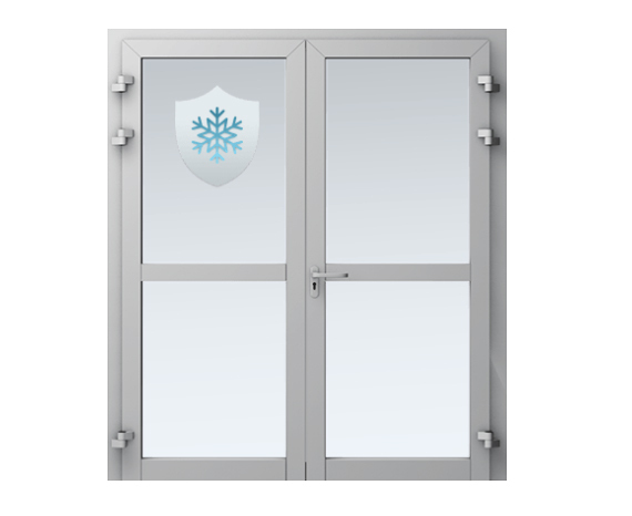 Холодные алюминиевые двери